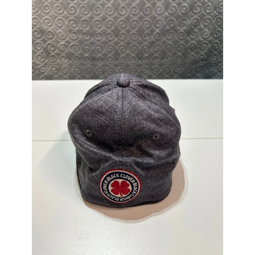 Black Clover USA‎ Heather Gray Fitted Hat Texas Clover S/M Live Lucky